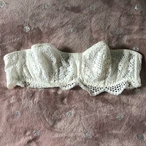 VS white lace bralette